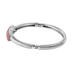 Natural Tanzanian Natronite Bangle Bracelet In Stainless Steel (8.00 In) 5.50 Ctw -Jewelry store 7173042 3