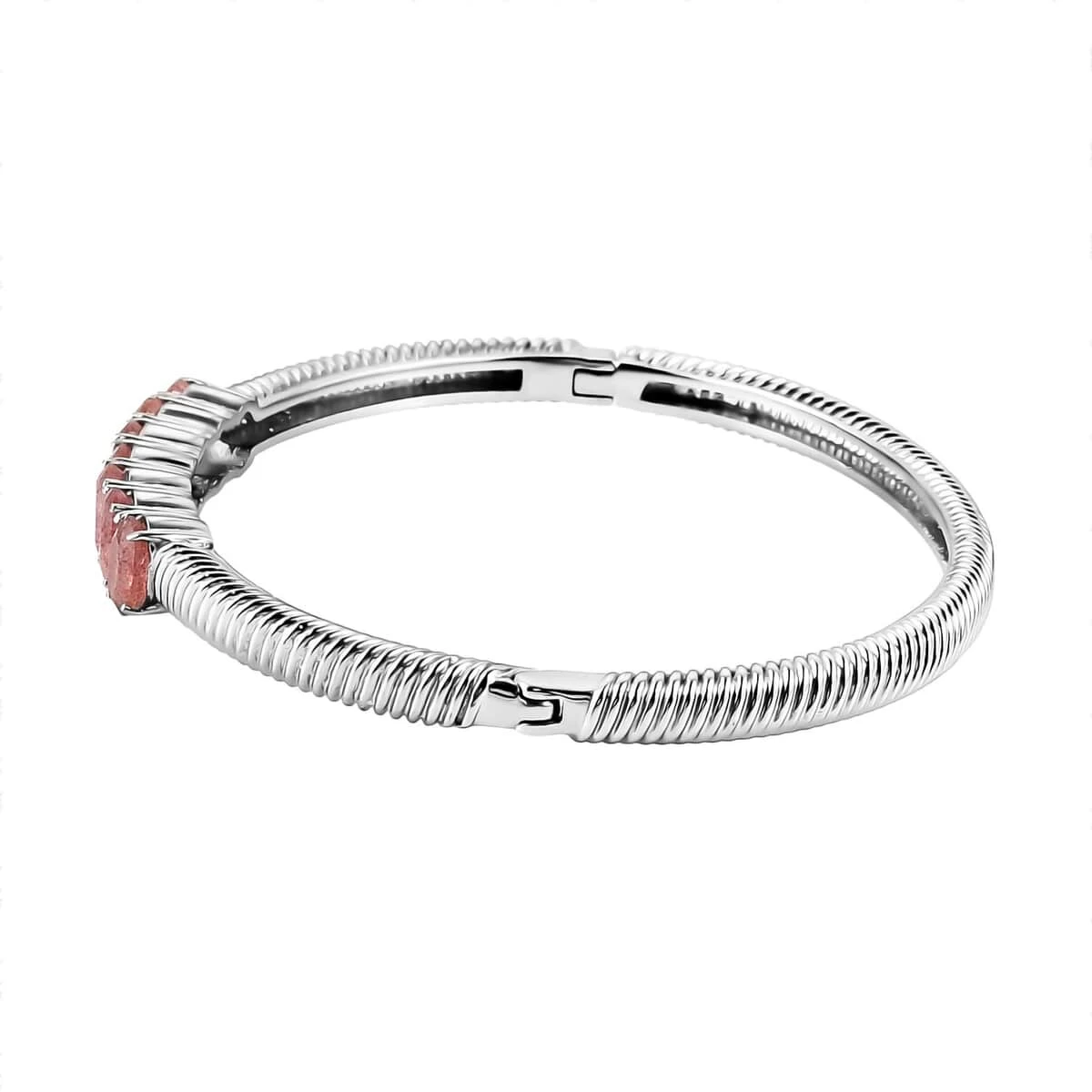 Tanzanian Natronite Bangle Bracelet In Stainless Steel (8.00 In) 5.50 Ctw , Tarnish-Free, Waterproof, Sweat Proof Jewelry 6 Tanzanian Natronite Bangle Bracelet In Stainless Steel (8.00 In) 5.50 Ctw , Tarnish-Free, Waterproof, Sweat Proof Jewelry - Image 4