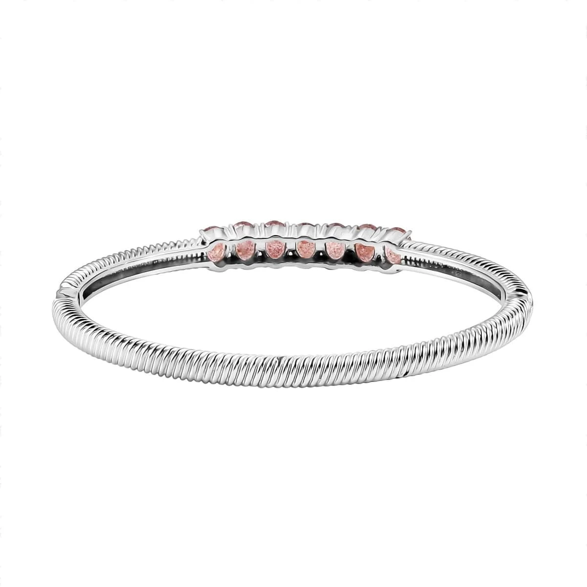 Tanzanian Natronite Bangle Bracelet In Stainless Steel (8.00 In) 5.50 Ctw , Tarnish-Free, Waterproof, Sweat Proof Jewelry 7 Tanzanian Natronite Bangle Bracelet In Stainless Steel (8.00 In) 5.50 Ctw , Tarnish-Free, Waterproof, Sweat Proof Jewelry - Image 5