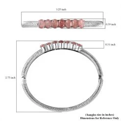 Tanzanian Natronite Bangle Bracelet In Stainless Steel (8.00 In) 5.50 Ctw , Tarnish-Free, Waterproof, Sweat Proof Jewelry 13 Tanzanian Natronite Bangle Bracelet In Stainless Steel (8.00 In) 5.50 Ctw , Tarnish-Free, Waterproof, Sweat Proof Jewelry -Jewelry store 7173044 5