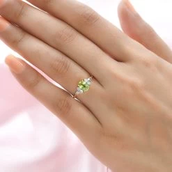 Doorbuster LUXORO 14K Yellow Gold AAA Sava Sphene And G-H I3 Diamond Ring 2.25 Grams 1.10 Ctw 10 Doorbuster LUXORO 14K Yellow Gold AAA Sava Sphene And G-H I3 Diamond Ring 2.25 Grams 1.10 Ctw -Jewelry store 7188147 2