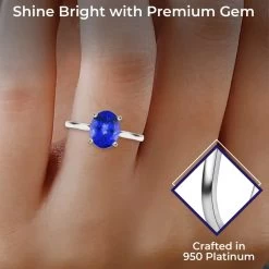 Certified & Appraised RHAPSODY 950 Platinum AAAA Tanzanite, Diamond (E-F, VS) Ring (4.65 G) 2.50 Ctw -Jewelry store 7193963 2