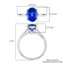 Certified & Appraised RHAPSODY 950 Platinum AAAA Tanzanite, Diamond (E-F, VS) Ring (4.65 G) 2.50 Ctw -Jewelry store 7193963 5