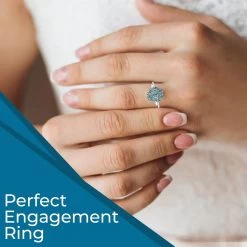 DOORBUSTER Narsipatnam Alexandrite Cluster Ring In Rhodium And Platinum Over Sterling Silver 1.00 Ctw -Jewelry store 7194745 4