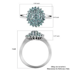 DOORBUSTER Narsipatnam Alexandrite Cluster Ring In Rhodium And Platinum Over Sterling Silver 1.00 Ctw -Jewelry store 7194745 6