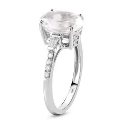 Luxoro 10K White Gold Premium Mexican Hyalite Opal And Diamond Ring 2.00 Ctw 11 Luxoro 10K White Gold Premium Mexican Hyalite Opal And Diamond Ring 2.00 Ctw -Jewelry store 7196991 3