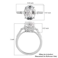 Luxoro 10K White Gold Premium Mexican Hyalite Opal And Diamond Ring 2.00 Ctw 13 Luxoro 10K White Gold Premium Mexican Hyalite Opal And Diamond Ring 2.00 Ctw -Jewelry store 7196991 5