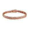 Natural Pink Diamond Bracelet In Vermeil RG Over Sterling Silver, Natural Diamond, Anniversary Gifts (7.25 In) 1.50 Ctw -Jewelry store 7210675