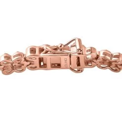 Natural Pink Diamond Bracelet In Vermeil RG Over Sterling Silver, Natural Diamond, Anniversary Gifts (7.25 In) 1.50 Ctw -Jewelry store 7210675 4