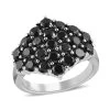 Natural Thai Black Spinel Ring In Stainless Steel 3.25 Ctw -Jewelry store 7213723