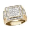 NY Closeout 10K Yellow Gold Diamond Men's Ring 8.85 Grams 2.00 Ctw -Jewelry store 7213741