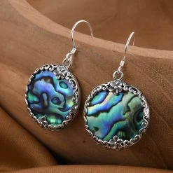 Bali Legacy Abalone Shell Floral Earrings In Sterling Silver -Jewelry store 7214271 1