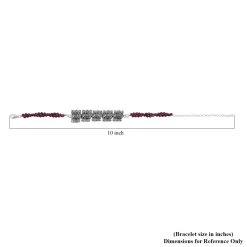 Doorbuster BALI LEGACY Natural Thai Black Spinel Elephant Line Bracelet In Sterling Silver (7.50 In) 10 Grams 32.50 Ctw 9 Doorbuster BALI LEGACY Natural Thai Black Spinel Elephant Line Bracelet In Sterling Silver (7.50 In) 10 Grams 32.50 Ctw -Jewelry store 7214890 3