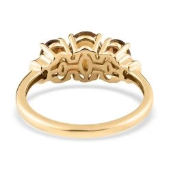 Luxoro 10K Yellow Gold AAA Yellow Tourmaline And Diamond Trilogy Ring 1.70 Ctw 12 Luxoro 10K Yellow Gold AAA Yellow Tourmaline And Diamond Trilogy Ring 1.70 Ctw -Jewelry store 7235326 4