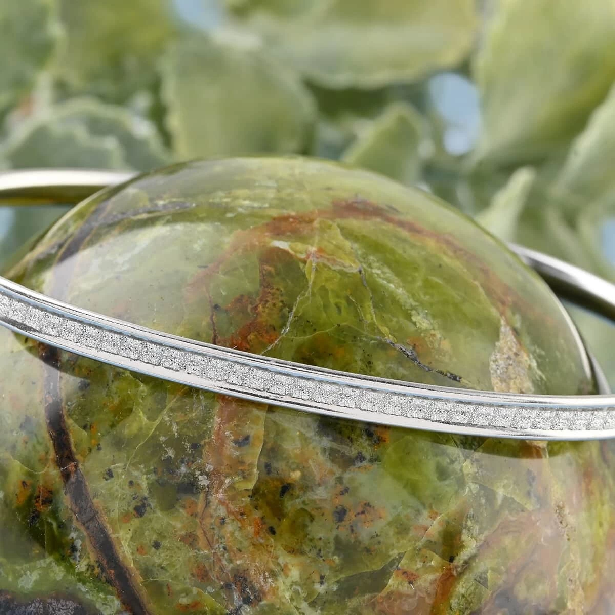 Stardust Bangle Bracelet , Rhodium Over Sterling Silver Bangle Bracelet , Stardust Bangle , Silver Bangle Bracelet (7.00 In) 5.9 Grams 4 Stardust Bangle Bracelet , Rhodium Over Sterling Silver Bangle Bracelet , Stardust Bangle , Silver Bangle Bracelet (7.00 In) 5.9 Grams - Image 2