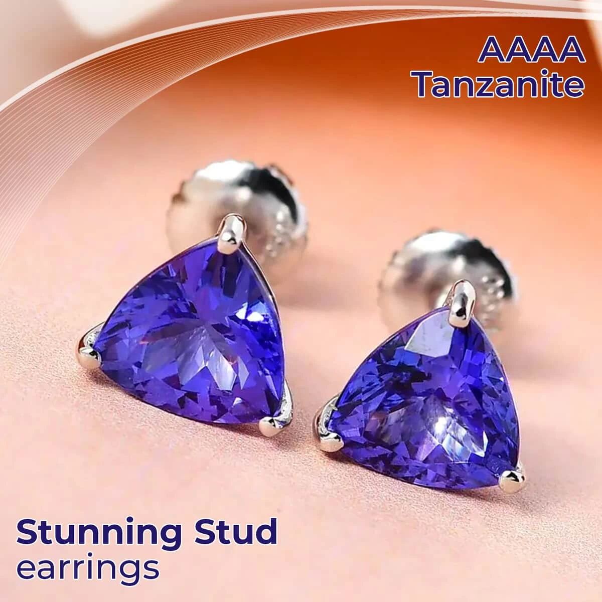 Doorbuster RHAPSODY 950 Platinum AAAA Tanzanite Solitaire Stud Earrings 2.30 Grams 3.00 Ctw 4 Doorbuster RHAPSODY 950 Platinum AAAA Tanzanite Solitaire Stud Earrings 2.30 Grams 3.00 Ctw - Image 2