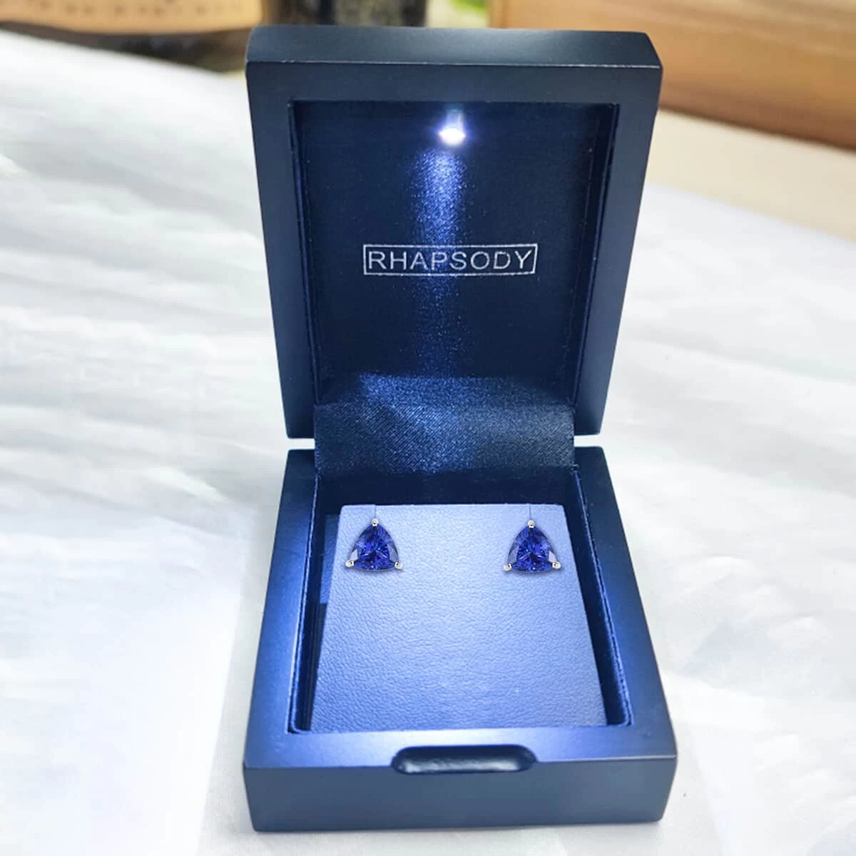 Doorbuster RHAPSODY 950 Platinum AAAA Tanzanite Solitaire Stud Earrings 2.30 Grams 3.00 Ctw 10 Doorbuster RHAPSODY 950 Platinum AAAA Tanzanite Solitaire Stud Earrings 2.30 Grams 3.00 Ctw - Image 8