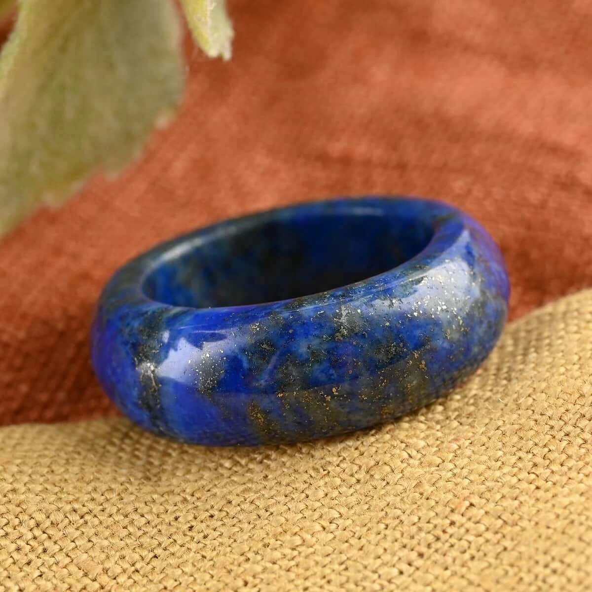Lapis Lazuli Carved Band Ring 25.00 Ctw 4 Lapis Lazuli Carved Band Ring 25.00 Ctw - Image 2