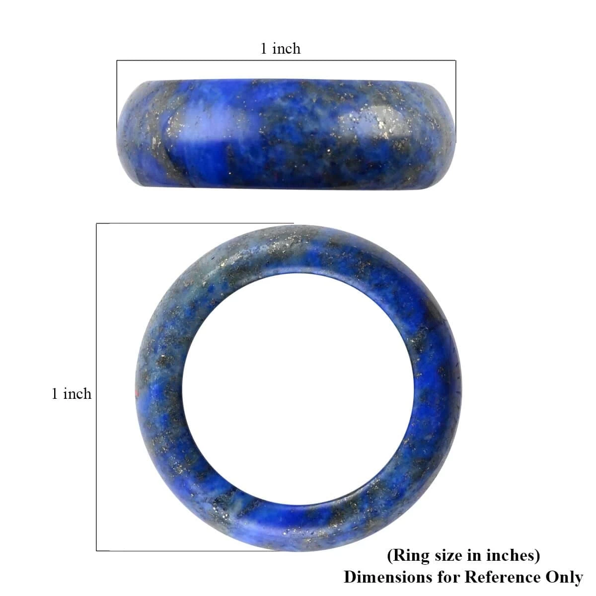 Lapis Lazuli Carved Band Ring 25.00 Ctw 7 Lapis Lazuli Carved Band Ring 25.00 Ctw - Image 5