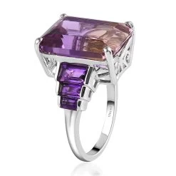 AAA Anahi Ametrine And Multi Gemstone Ring In Platinum Over Sterling Silver 14.15 Ctw 11 AAA Anahi Ametrine And Multi Gemstone Ring In Platinum Over Sterling Silver 14.15 Ctw -Jewelry store 7247604 3
