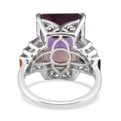 AAA Anahi Ametrine And Multi Gemstone Ring In Platinum Over Sterling Silver 14.15 Ctw 12 AAA Anahi Ametrine And Multi Gemstone Ring In Platinum Over Sterling Silver 14.15 Ctw -Jewelry store 7247604 4