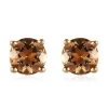 Golden Scapolite Solitaire Stud Earrings In Vermeil Yellow Gold Over Sterling Silver 0.75 Ctw -Jewelry store 7255793