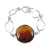 Baltic Amber Toggle Bracelet In Sterling Silver (7.00 In) 2 Baltic Amber Toggle Bracelet In Sterling Silver (7.00 In) -Jewelry store 7256851