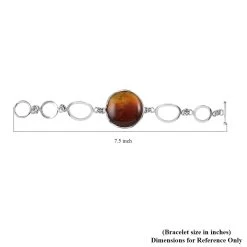 Baltic Amber Toggle Bracelet In Sterling Silver (7.00 In) 11 Baltic Amber Toggle Bracelet In Sterling Silver (7.00 In) -Jewelry store 7256851 4