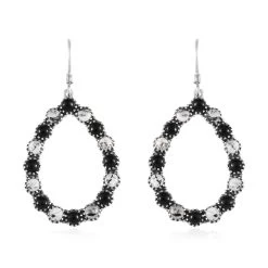 White Buffalo Drop Earrings In Sterling Silver 11.60 Ctw