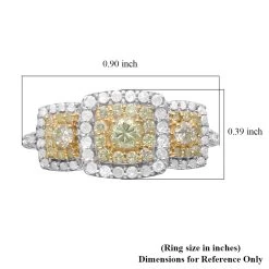 LUXORO 10K Yellow Gold I3 Natural Yellow And White Diamond Ring 3 Grams 1.00 Ctw -Jewelry store 7258093 5