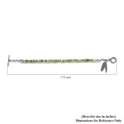 Artisan Crafted Sonoran Gold Turquoise Beaded Bracelet In Sterling Silver (7.25 In) 20.25 Ctw -Jewelry store 7260003 4