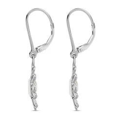 Doorbuster White Moonstone And Polki Diamond Flower Earrings In Sterling Silver 2.00 Ctw 10 Doorbuster White Moonstone And Polki Diamond Flower Earrings In Sterling Silver 2.00 Ctw -Jewelry store 7260454 3