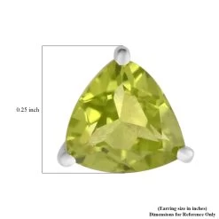 Peridot Solitaire Stud Earrings In Sterling Silver 1.15 Ctw 11 Peridot Solitaire Stud Earrings In Sterling Silver 1.15 Ctw -Jewelry store 7260838 4