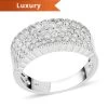 14K White Gold Diamond Ring 5.50 Grams 1.50 Ctw -Jewelry store 7260902