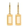 Iliana 18K Yellow Gold Bar Earrings| Gold Lever Back Earrings| Gold Jewelry For Her