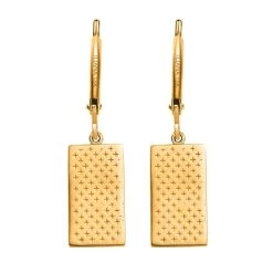 Iliana 18K Yellow Gold Bar Earrings| Gold Lever Back Earrings| Gold Jewelry For Her -Jewelry store 7263706 4