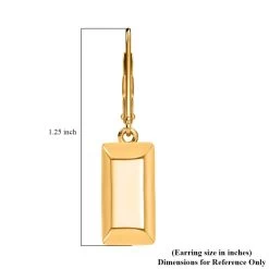 Iliana 18K Yellow Gold Bar Earrings| Gold Lever Back Earrings| Gold Jewelry For Her -Jewelry store 7263706 5