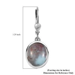 Natural Zimbaprase Lever Back Earrings In Platinum Over Sterling Silver 10.95 Ctw -Jewelry store 7264623 4