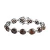 Natural Zimbaprase Bracelet In Platinum Over Sterling Silver (7.25 In) 43.25 Ctw -Jewelry store 7266595