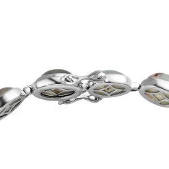 Natural Zimbaprase Bracelet In Platinum Over Sterling Silver (7.25 In) 43.25 Ctw -Jewelry store 7266595 3