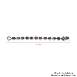 Natural Zimbaprase Bracelet In Platinum Over Sterling Silver (7.25 In) 43.25 Ctw -Jewelry store 7266595 4
