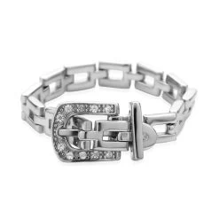 Natural White Zircon Adjustable Ring In Rhodium Over Sterling Silver (Size 5-10) 0.20 Ctw -Jewelry store 7271504 5