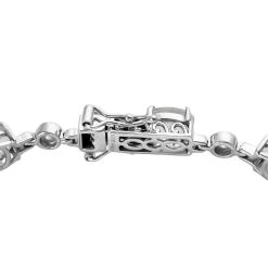 Mexican Hyalite Opal And Moissanite Bracelet In Platinum Over Sterling Silver With UV Flash Light (7.25 In) 10.25 Ctw -Jewelry store 7279759 3