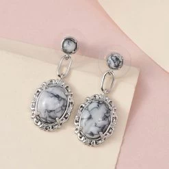 Karis Austrian Pinolith Earrings In Platinum Bond 15.20 Ctw 8 Karis Austrian Pinolith Earrings In Platinum Bond 15.20 Ctw -Jewelry store 7281375 1