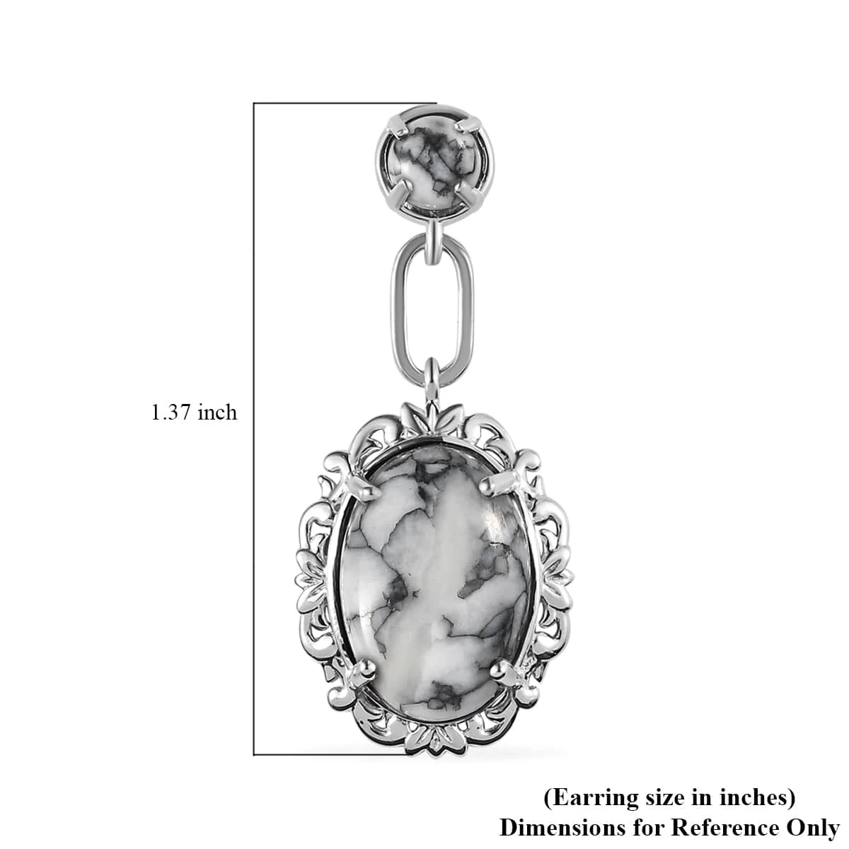 Karis Austrian Pinolith Earrings In Platinum Bond 15.20 Ctw 7 Karis Austrian Pinolith Earrings In Platinum Bond 15.20 Ctw - Image 5