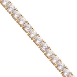Lustro Stella Made With Finest CZ Tennis Bracelet In Vermeil Yellow Gold Over Sterling Silver (6.50 In) 28.35 Ctw -Jewelry store 7282713 3