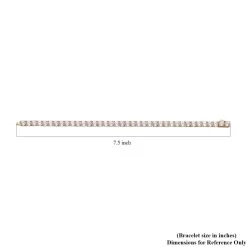 Lustro Stella Made With Finest CZ Tennis Bracelet In Vermeil Yellow Gold Over Sterling Silver (6.50 In) 28.35 Ctw -Jewelry store 7282713 4