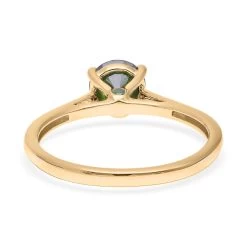 Luxoro SGL Certified Green Diamond Solitaire Ring, 10K Yellow Gold Ring, Diamond Ring, Gold Solitaire Ring, Promise Ring, Gold Gift For Her 1.00 Ctw -Jewelry store 7301484 4