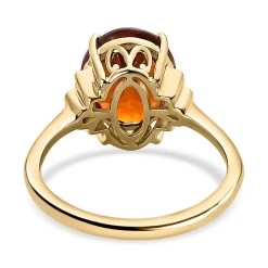 LUXORO 10K Yellow Gold Premium Sri Lankan Honey Garnet, Diamond Ring (2.20 G) 4.60 Ctw 12 LUXORO 10K Yellow Gold Premium Sri Lankan Honey Garnet, Diamond Ring (2.20 G) 4.60 Ctw -Jewelry store 7302258 4