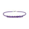 DOORBUSTER Amethyst Bracelet In Sterling Silver (7.25 In) 12.80 Ctw -Jewelry store 7310128